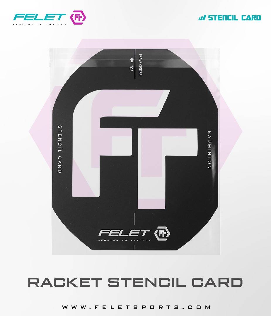 RACKET STENCIL CARD